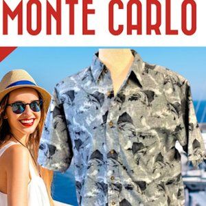 Mens Btn DWN SS Casual Monte Carlo Shirt 🦞